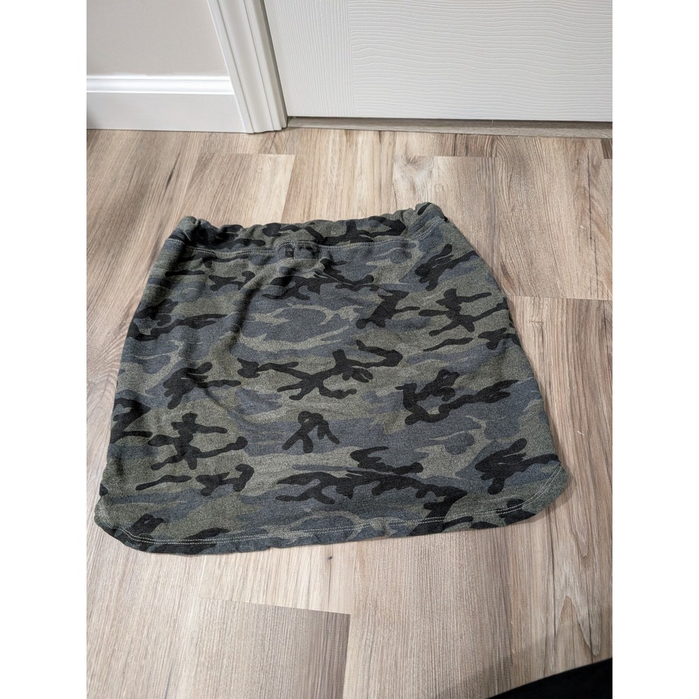 Sundry, Saturday Camo Soft‎ Knit Skirt, Size 2 (M), Casual Drawstring Skater - Picture 4 of 6